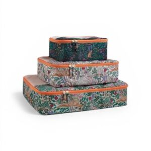 New Rifle Paper Co Set of Travel Packing Cubes